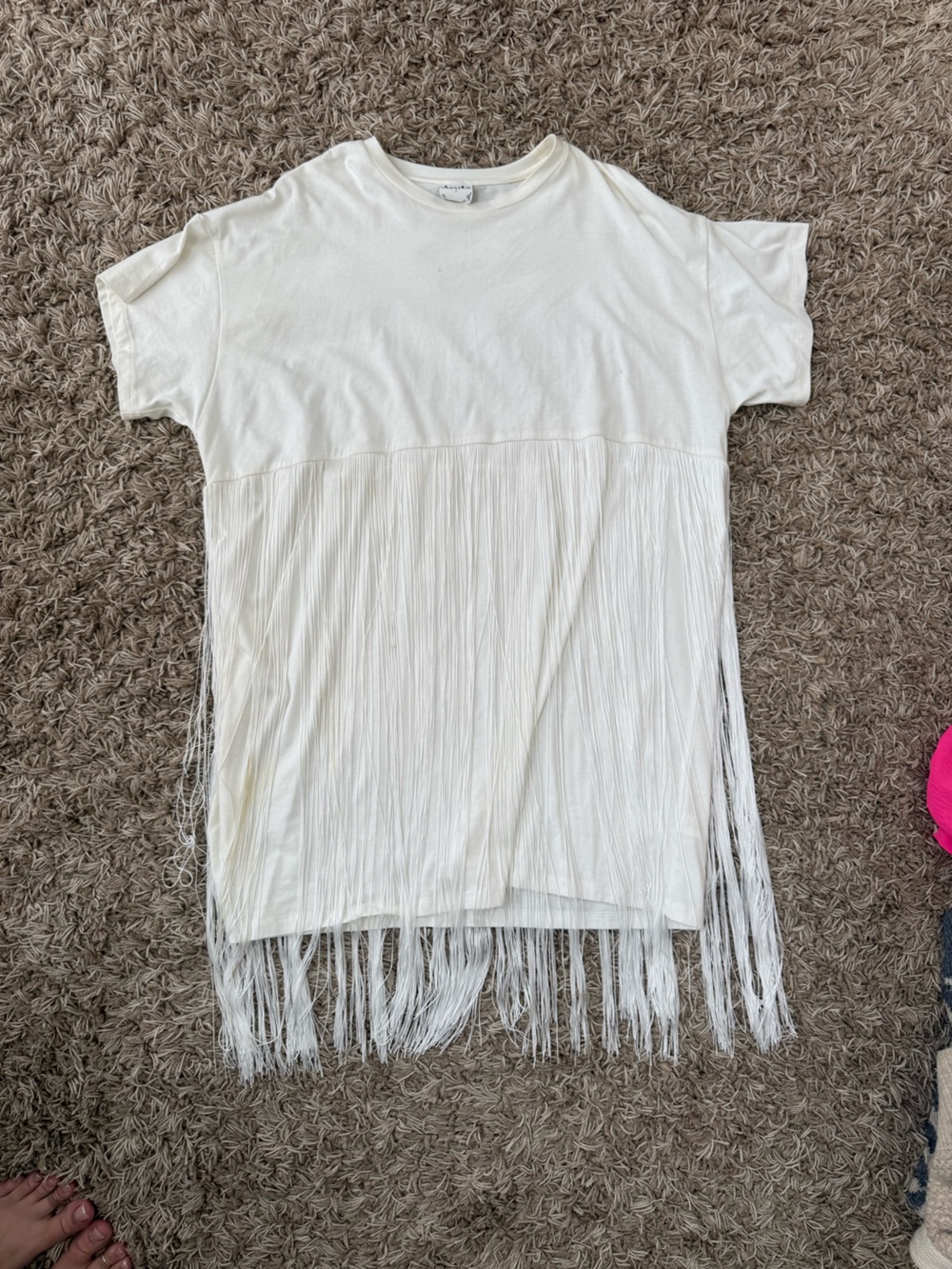Arula Fringe T-shirt Dress